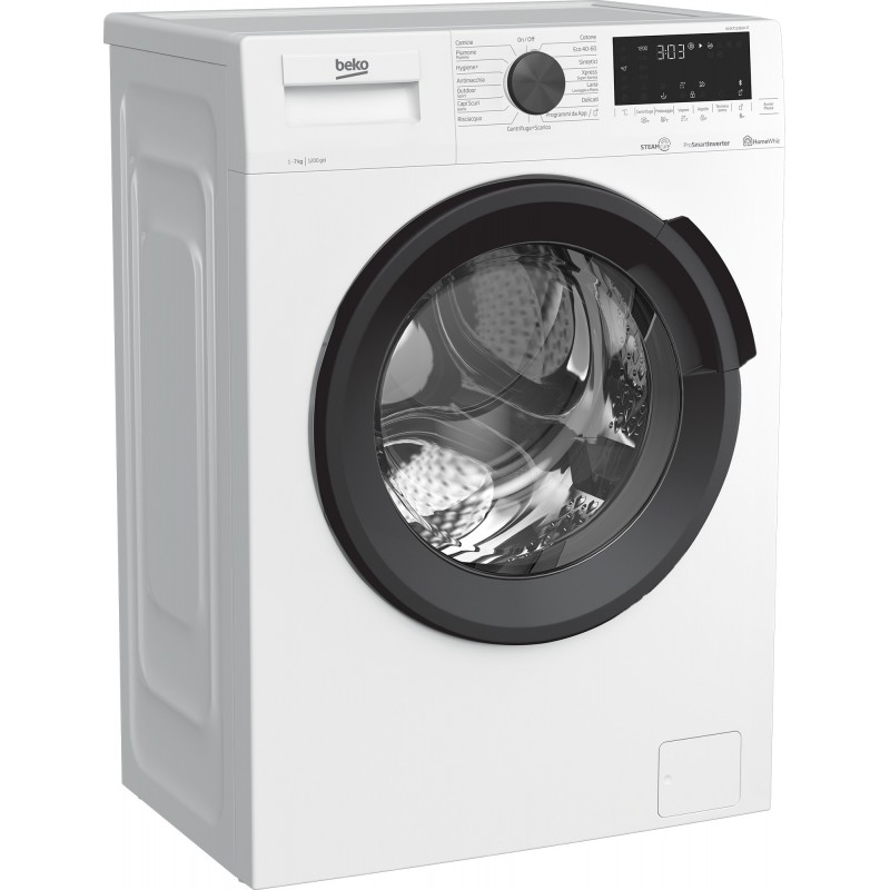 Beko WUX71236AI-IT machine à laver Charge avant 7 kg 1200 tr min D Blanc