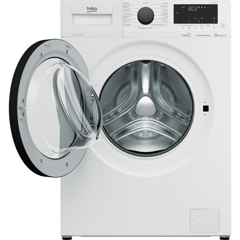 Beko Lavatrice a Vapore WUX71236AI-IT, 7 kg, 1200 giri min