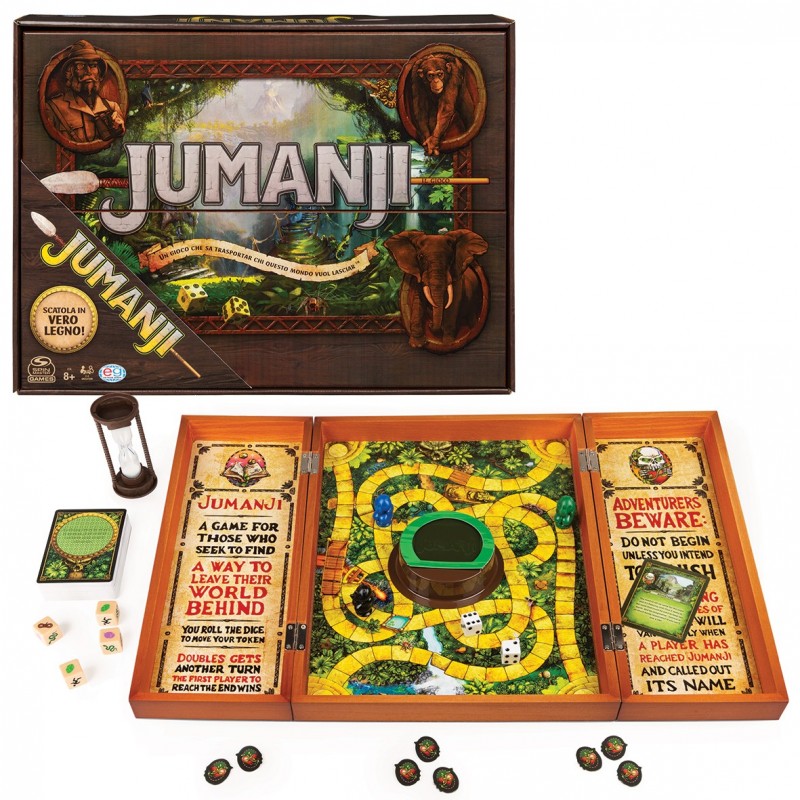 Editrice Giochi Jumanji In Legno Adultos y niños Juegos de preguntas