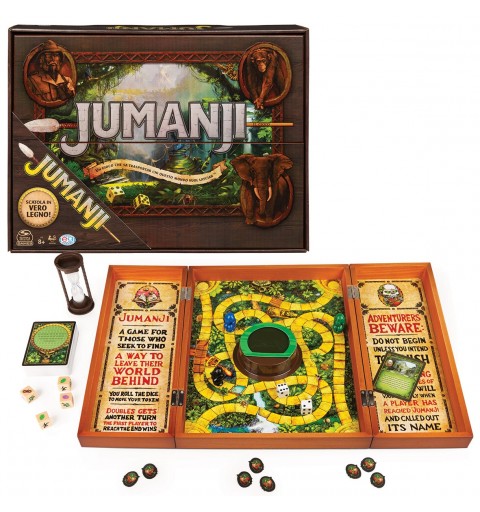 Editrice Giochi Jumanji In Legno Adultos y niños Juegos de preguntas