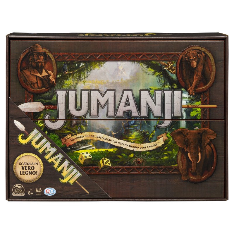 Editrice Giochi Jumanji In Legno Adultos y niños Juegos de preguntas