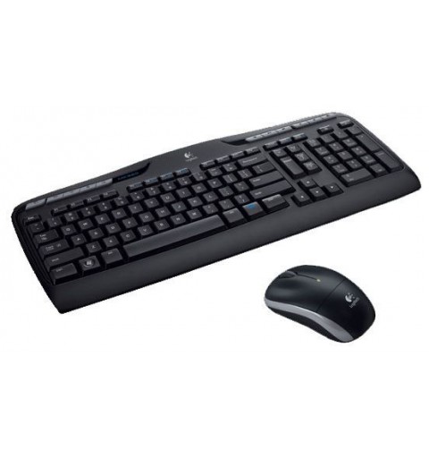 Logitech Wireless Combo MK330 clavier RF sans fil QWERTY Italien Noir