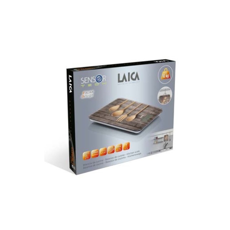 Laica KS5010 báscula de cocina Multicolor Encimera Rectángulo Báscula electrónica de cocina