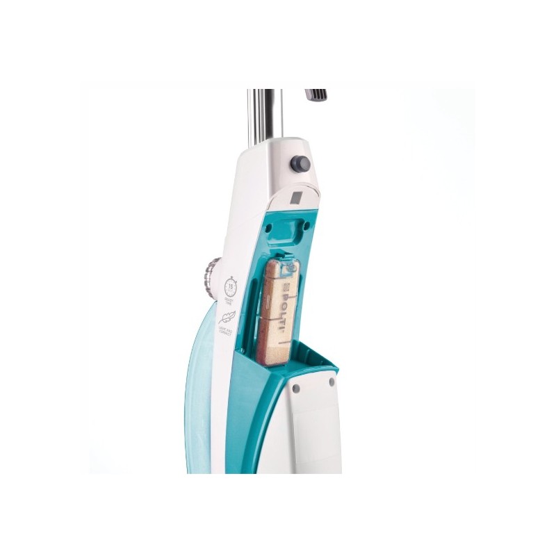 Polti SV450 Double Nettoyeur vapeur balai 0,3 L 1500 W Acier inoxydable, Turquoise, Blanc