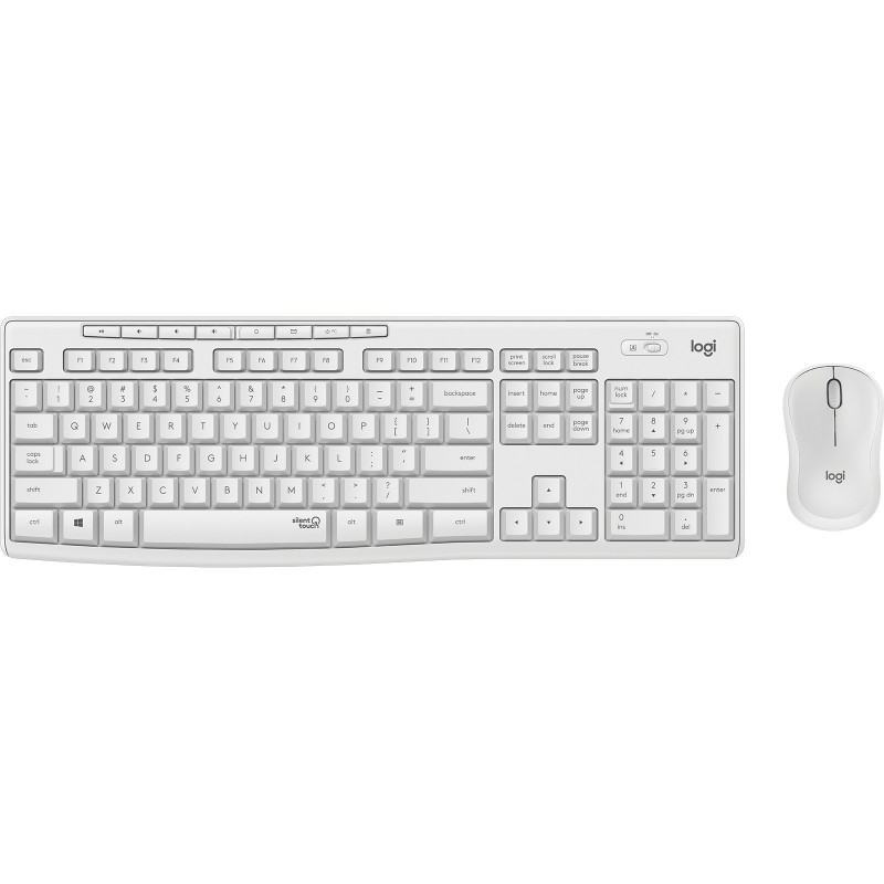 Logitech MK295 Silent Wireless Combo keyboard USB QWERTY Italian White