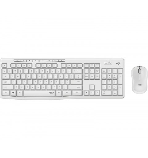 Logitech MK295 Silent Wireless Combo clavier USB QWERTY Italien Blanc