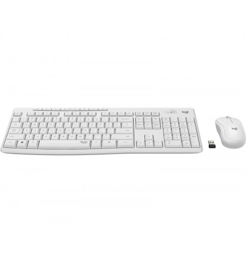 Logitech MK295 Silent Wireless Combo keyboard USB QWERTY Italian White