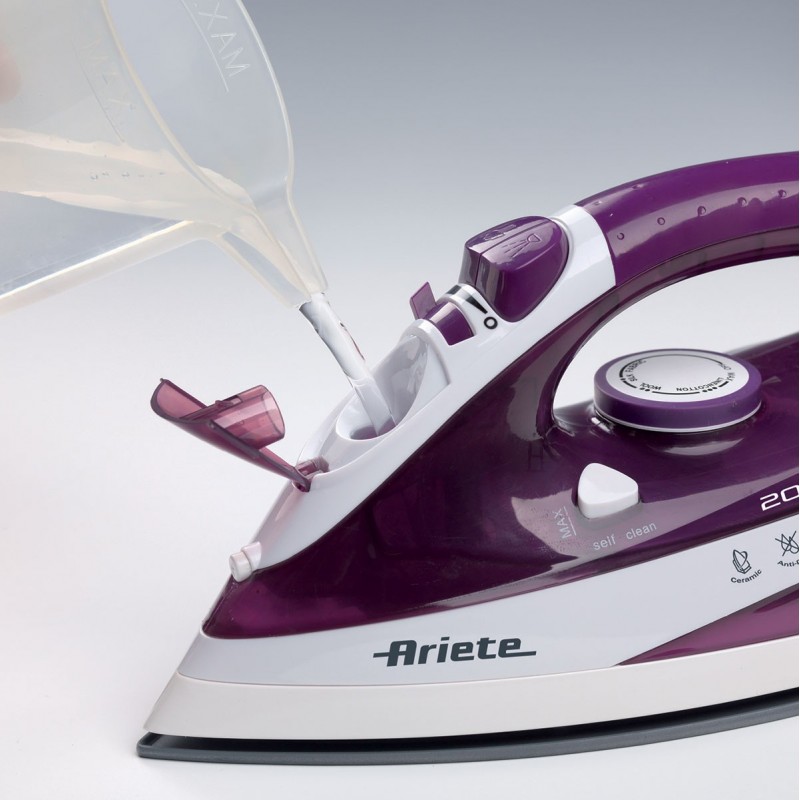 Ariete 6235 Dry & Steam iron Ceramic soleplate 2000 W Purple, White