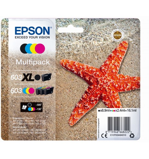 Epson 603 XL ink cartridge 1 pc(s) Original High (XL) Yield Black, Cyan, Magenta, Yellow