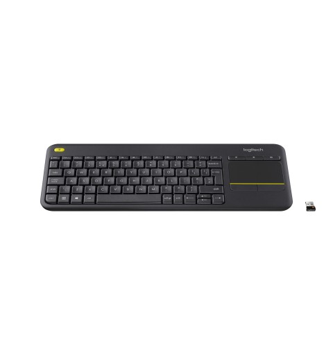 Logitech Wireless Touch Keyboard K400 Plus Tastatur RF Wireless QWERTY Italienisch Schwarz