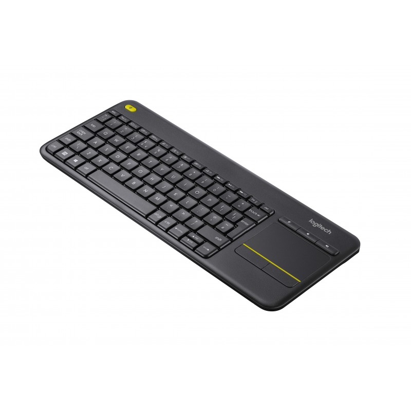 Logitech Wireless Touch Keyboard K400 Plus clavier RF sans fil QWERTY Italien Noir