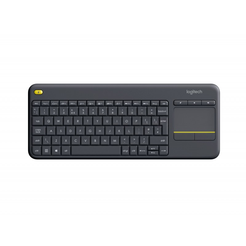 Logitech Wireless Touch K400 Plus keyboard RF Wireless QWERTY Italian Black