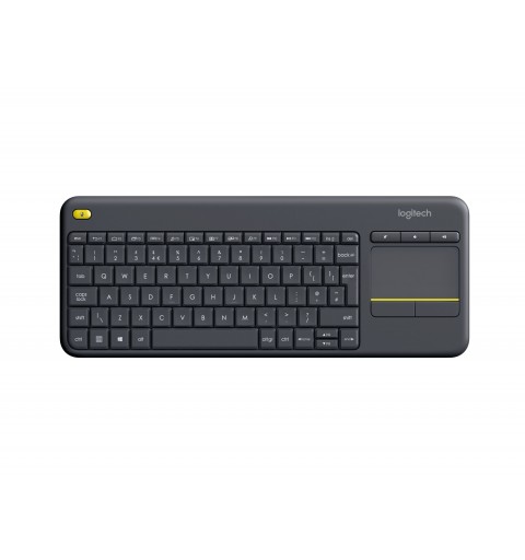 Logitech Wireless Touch K400 Plus keyboard RF Wireless QWERTY Italian Black