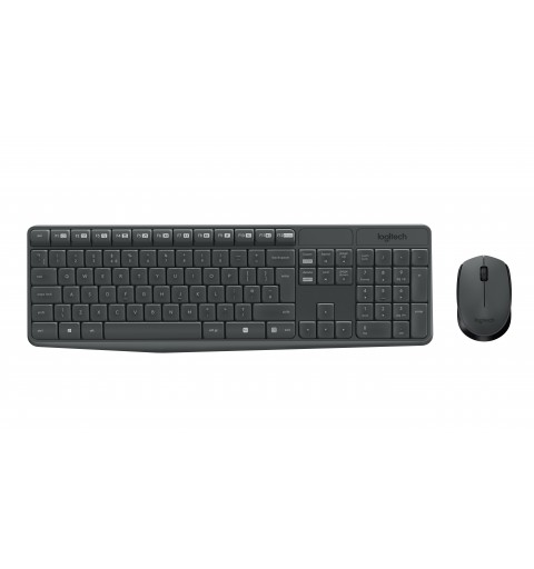 Logitech MK235 Wireless Keyboard and Mouse Combo tastiera USB QWERTY Italiano Grigio