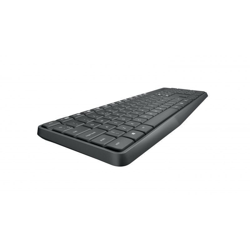 Logitech MK235 Wireless Keyboard and Mouse Combo clavier USB QWERTY Italien Gris