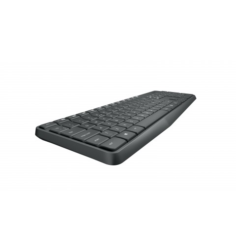 Logitech MK235 Wireless Keyboard and Mouse Combo clavier USB QWERTY Italien Gris