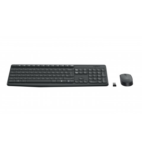 Logitech MK235 Wireless Keyboard and Mouse Combo clavier USB QWERTY Italien Gris