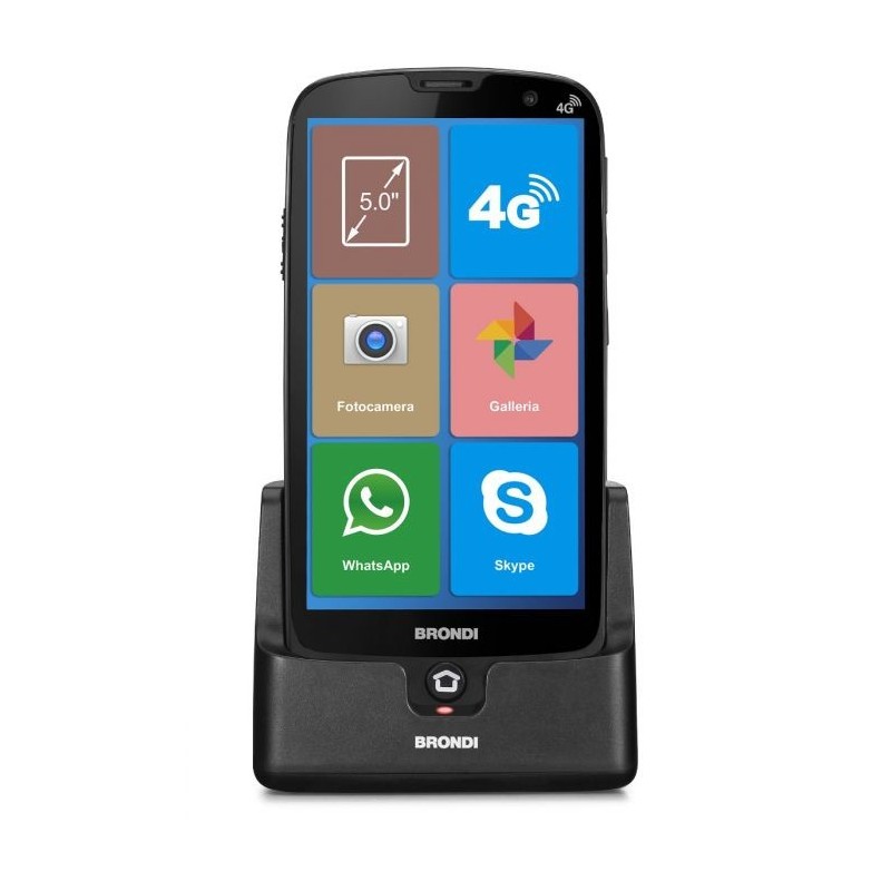 Brondi Amico Smartphone XS 12,7 cm (5 Zoll) Dual-SIM Android 10.0 4G USB Typ-C 1 GB 8 GB 2200 mAh Schwarz