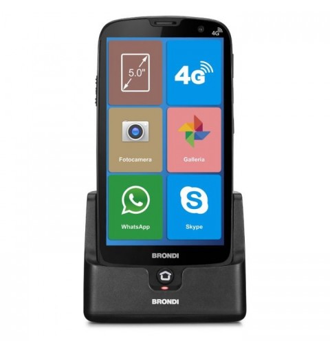 Brondi Amico Smartphone XS 12,7 cm (5") Double SIM Android 10.0 4G USB Type-C 1 Go 8 Go 2200 mAh Noir