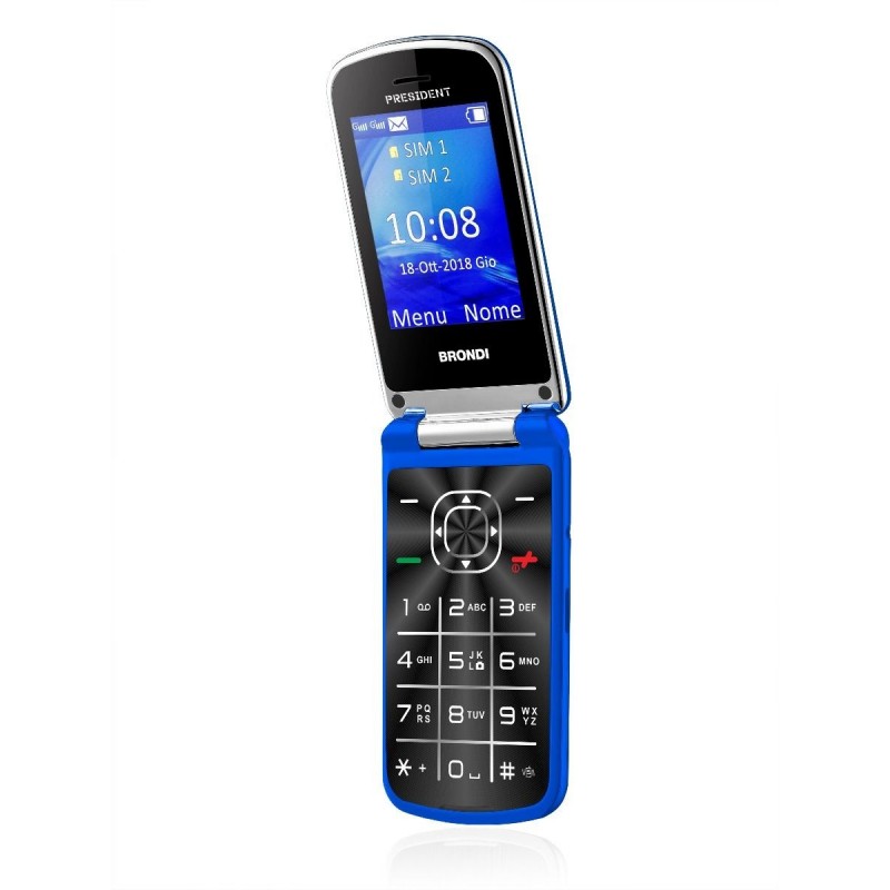 Brondi President 7.62 cm (3") 130 g Blue Feature phone