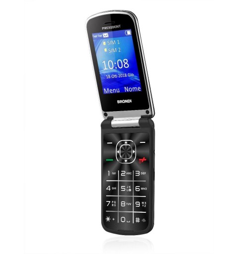 Brondi President 7,62 cm (3") 130 g Noir Téléphone numérique