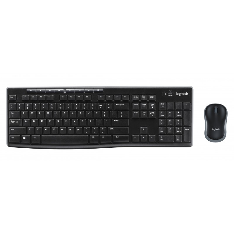 Logitech Wireless Combo MK270 teclado USB QWERTY Italiano Negro