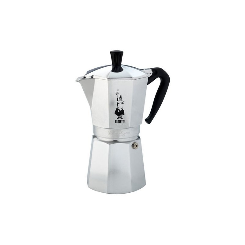 Bialetti Moka Express Cafetière à moka 0,775 L Aluminium, Noir