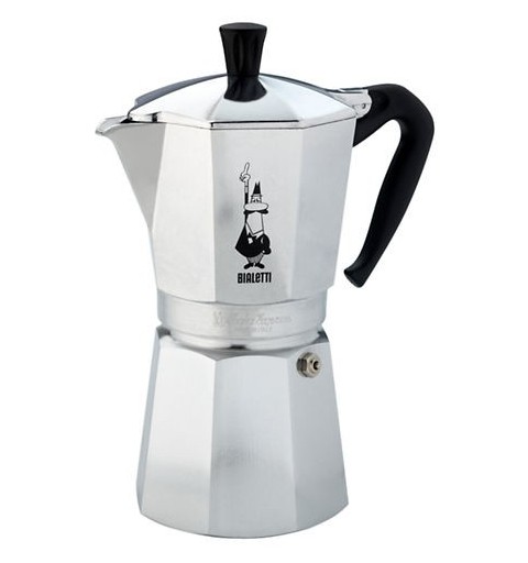 Bialetti Moka Express Cafetière à moka 0,775 L Aluminium, Noir