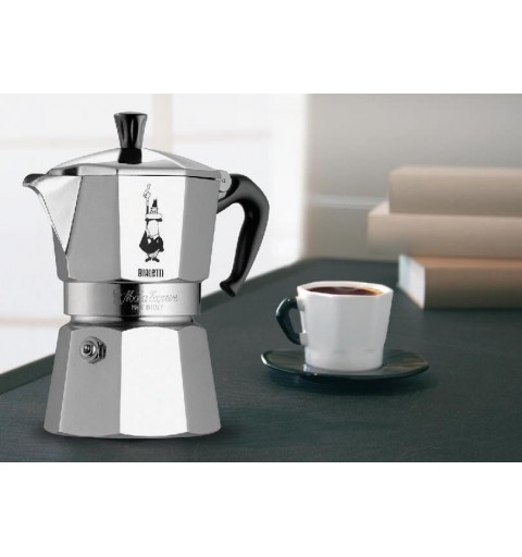 Bialetti Moka Express Cafetière à moka 0,775 L Aluminium, Noir