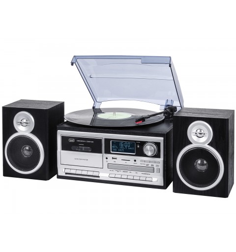 Trevi TT 1072 Tourne-disque à entraînement direct Noir, Argent