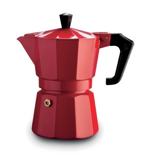 PEZZETTI Italexpress Cafetera italiana 0,15 L Negro, Rojo