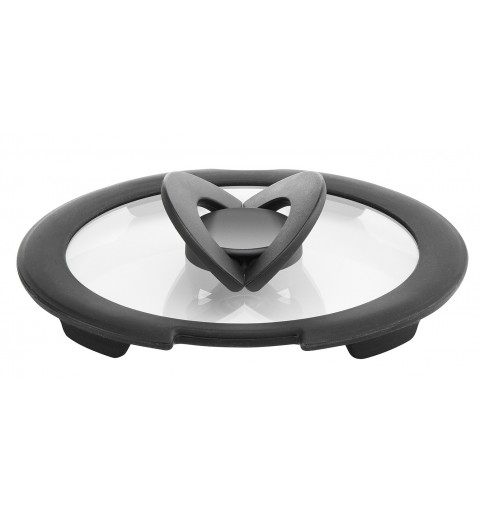 Lagostina 010244060116 couvercle Rond Noir, Transparent