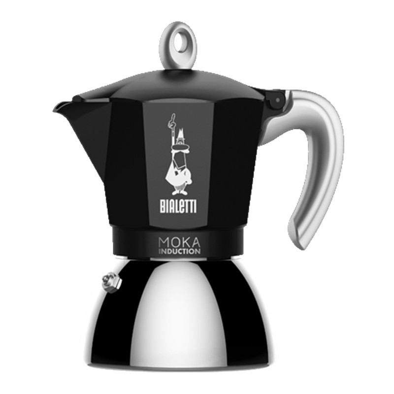 Bialetti Moka Induction Cafetière à moka 0,9 L Noir