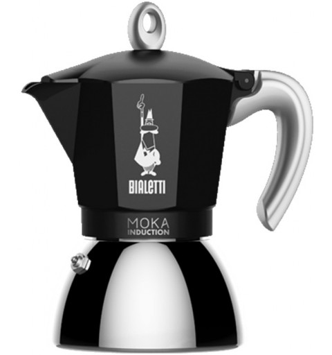 Bialetti Moka Induction Cafetière à moka 0,9 L Noir