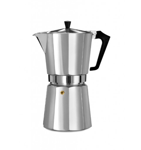 PEZZETTI Italexpress Cafetière à moka 0,3 L Aluminium, Noir