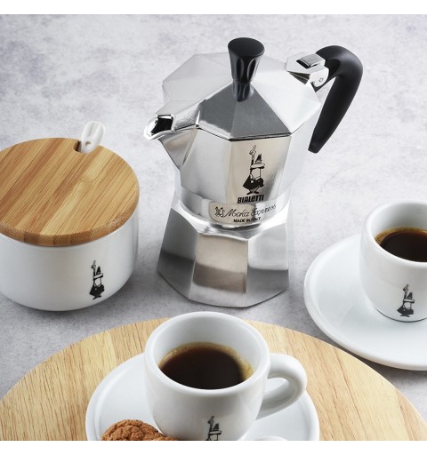 Bialetti Moka Express Mokka-Kanne 0,06 l Aluminium, Schwarz