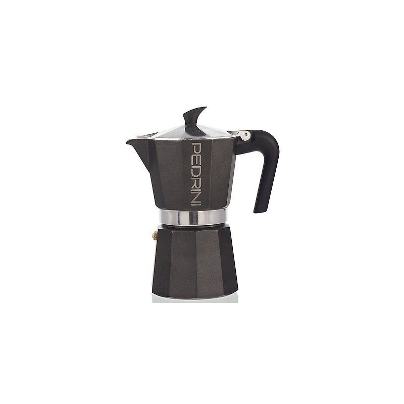 Pedrini 9114 manual coffee maker Moka pot Anthracite