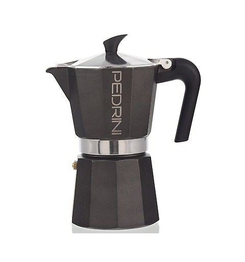 Pedrini 9114 manual coffee maker Moka pot Anthracite