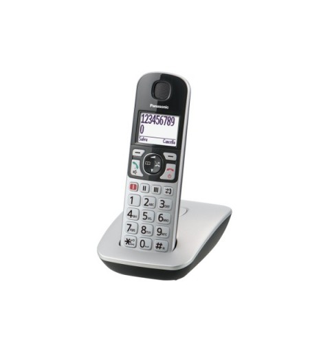 Panasonic KX-TGE510JTS teléfono Teléfono DECT Identificador de llamadas Plata