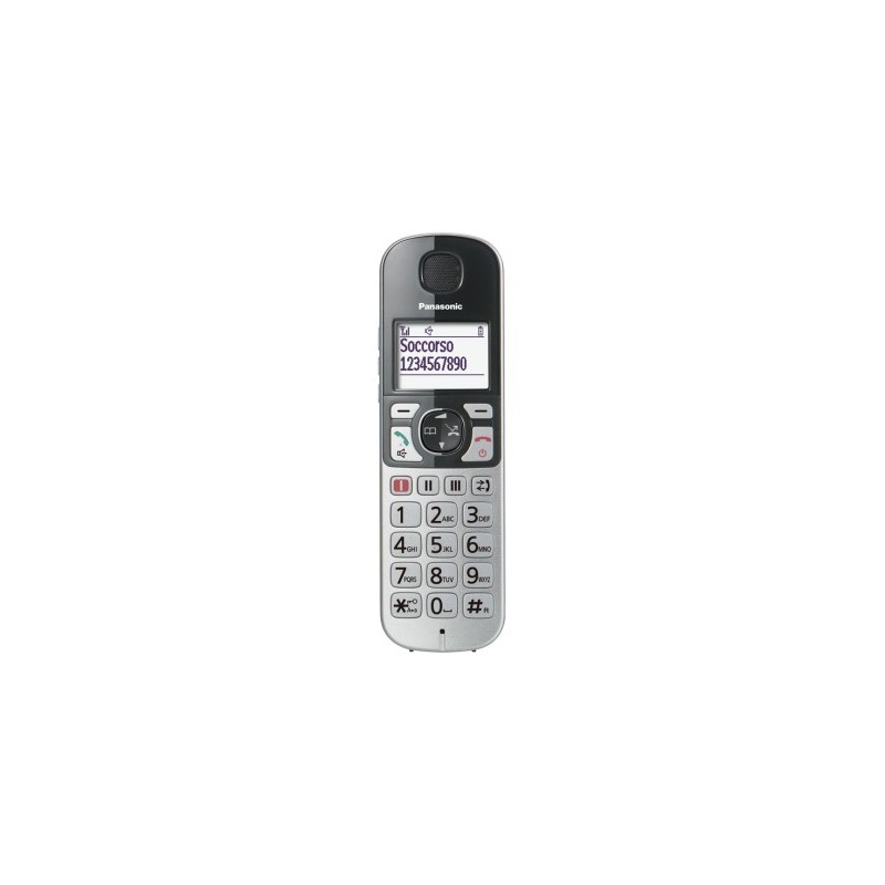 Panasonic KX-TGE510JTS teléfono Teléfono DECT Identificador de llamadas Plata