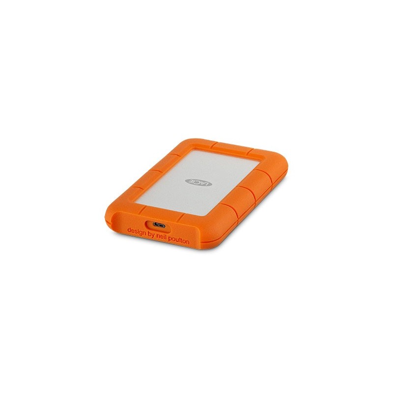 LaCie Rugged USB-C disco duro externo 2000 GB Naranja, Plata