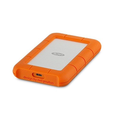 LaCie Rugged USB-C disco duro externo 2000 GB Naranja, Plata