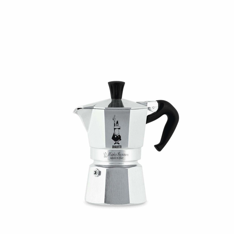 Bialetti Moka Express Cafetière à moka Aluminium, Noir