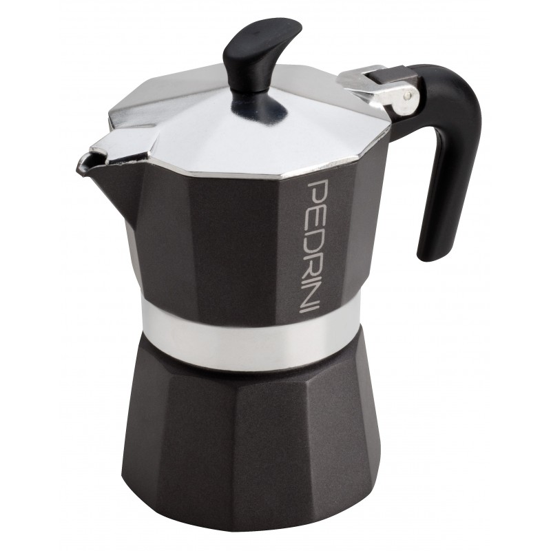 Pedrini 9113 manual coffee maker Moka pot Anthracite