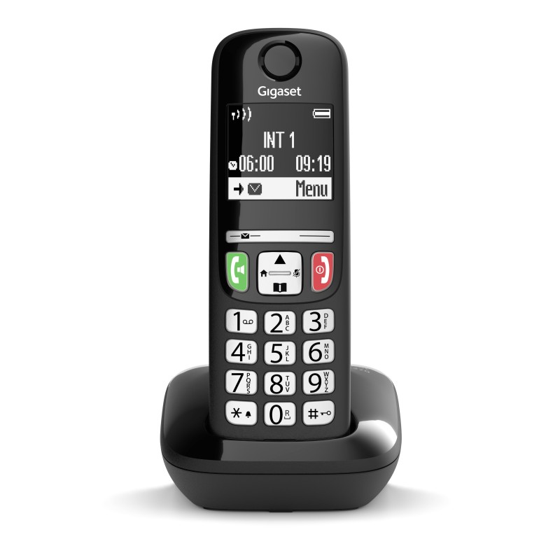 Gigaset E270 Teléfono DECT Identificador de llamadas Negro