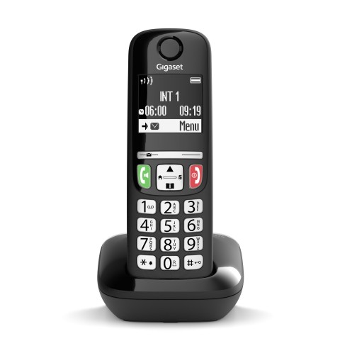 Gigaset E270 Teléfono DECT Identificador de llamadas Negro