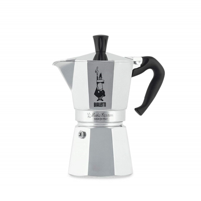 Bialetti Moka Express Cafetera italiana 0,3 L Aluminio, Negro