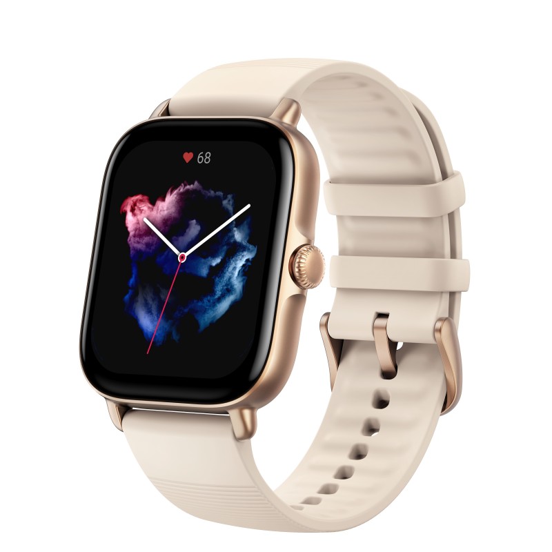 Amazfit GTS 3 4,45 cm (1.75") 42 mm AMOLED Ivoire GPS (satellite)