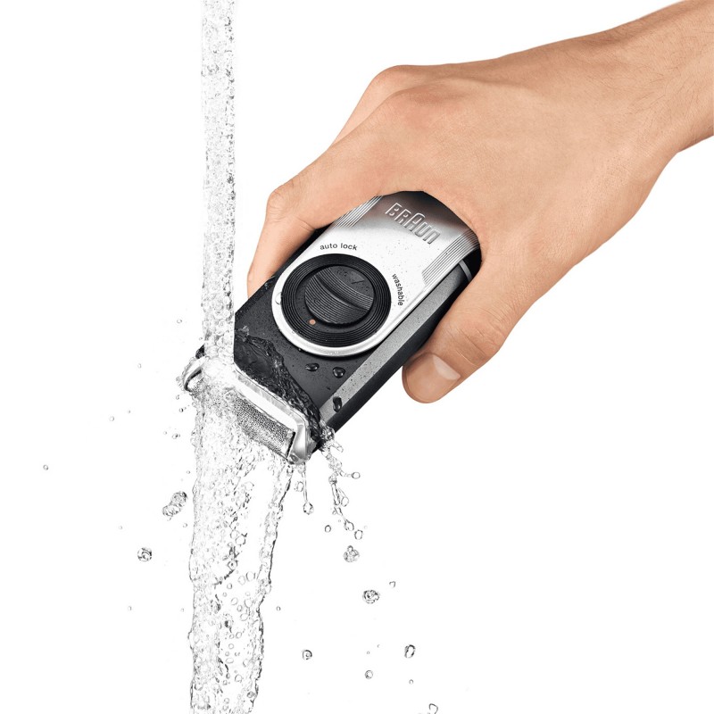 Braun MobileShave PocketGo M90 Blue, Silver