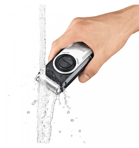 Braun MobileShave PocketGo M90 Blue, Silver